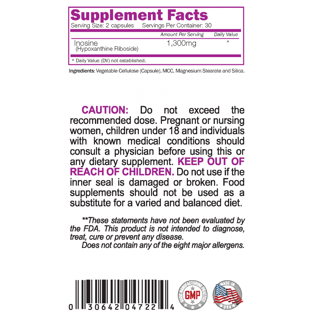 NATURALICO Inosine 60 капсули