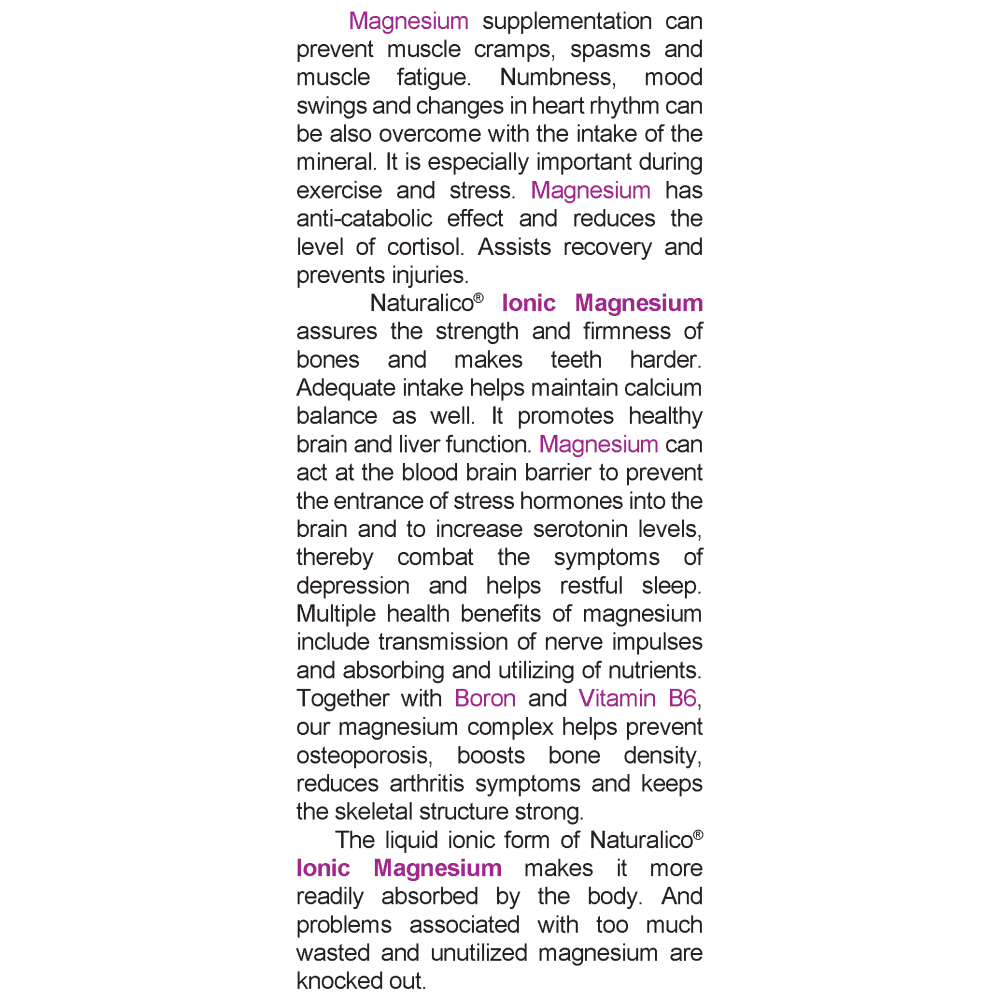 NATURALICO Ionic Magnesium 400 мл