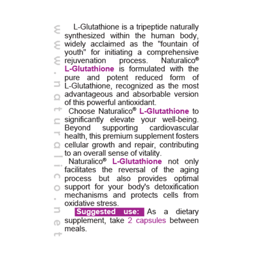 NATURALICO L-Glutathione 60 капсули