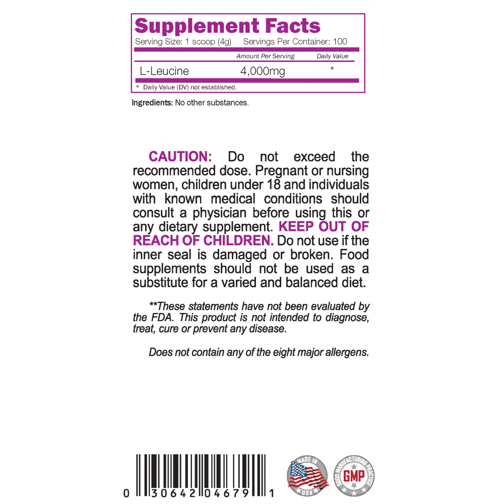 NATURALICO L-Leucine Powder 400 г