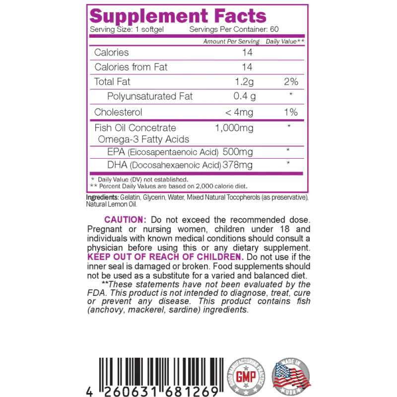 NATURALICO Mega Fish Oil 60 меки капсули