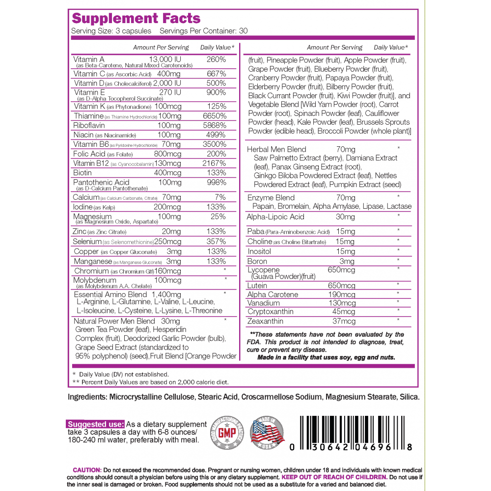 NATURALICO Multi Men 90 капсули