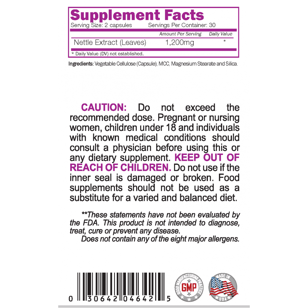 NATURALICO Nettle Max 60 капсули