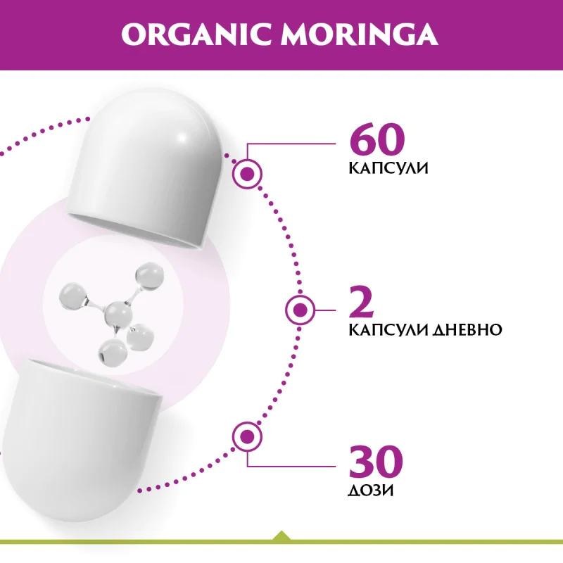 NATURALICO Organic Moringa 60 капсули