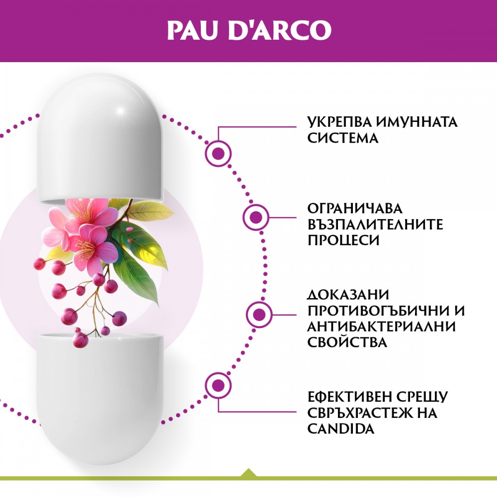 NATURALICO Pau D'Arco 60 капсули