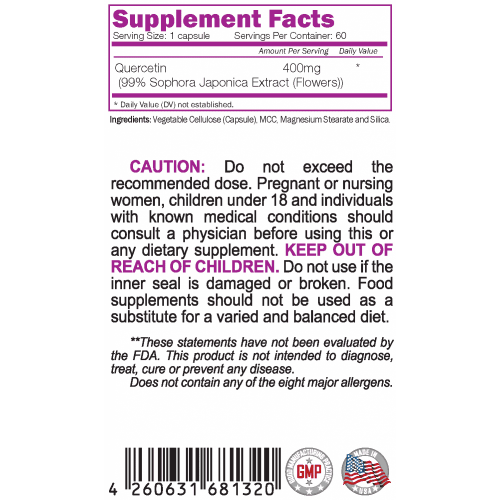 NATURALICO Quercetin 60 растителни капсули