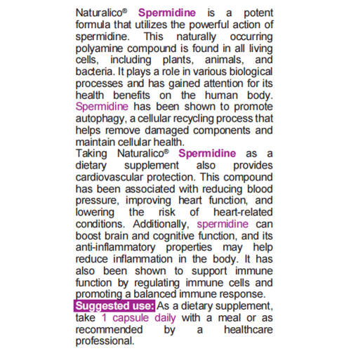 NATURALICO Spermidine 60 капсули