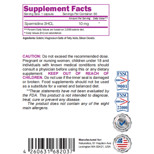 NATURALICO Spermidine 60 капсули