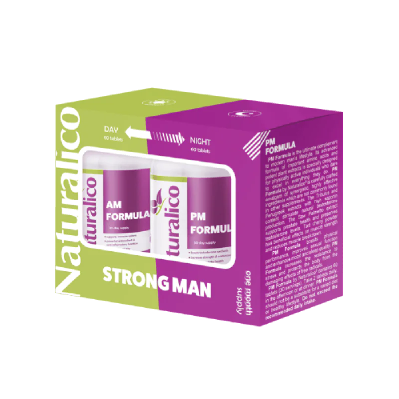 NATURALICO Strong Man AM/PM Formula 2 x 60 таблетки