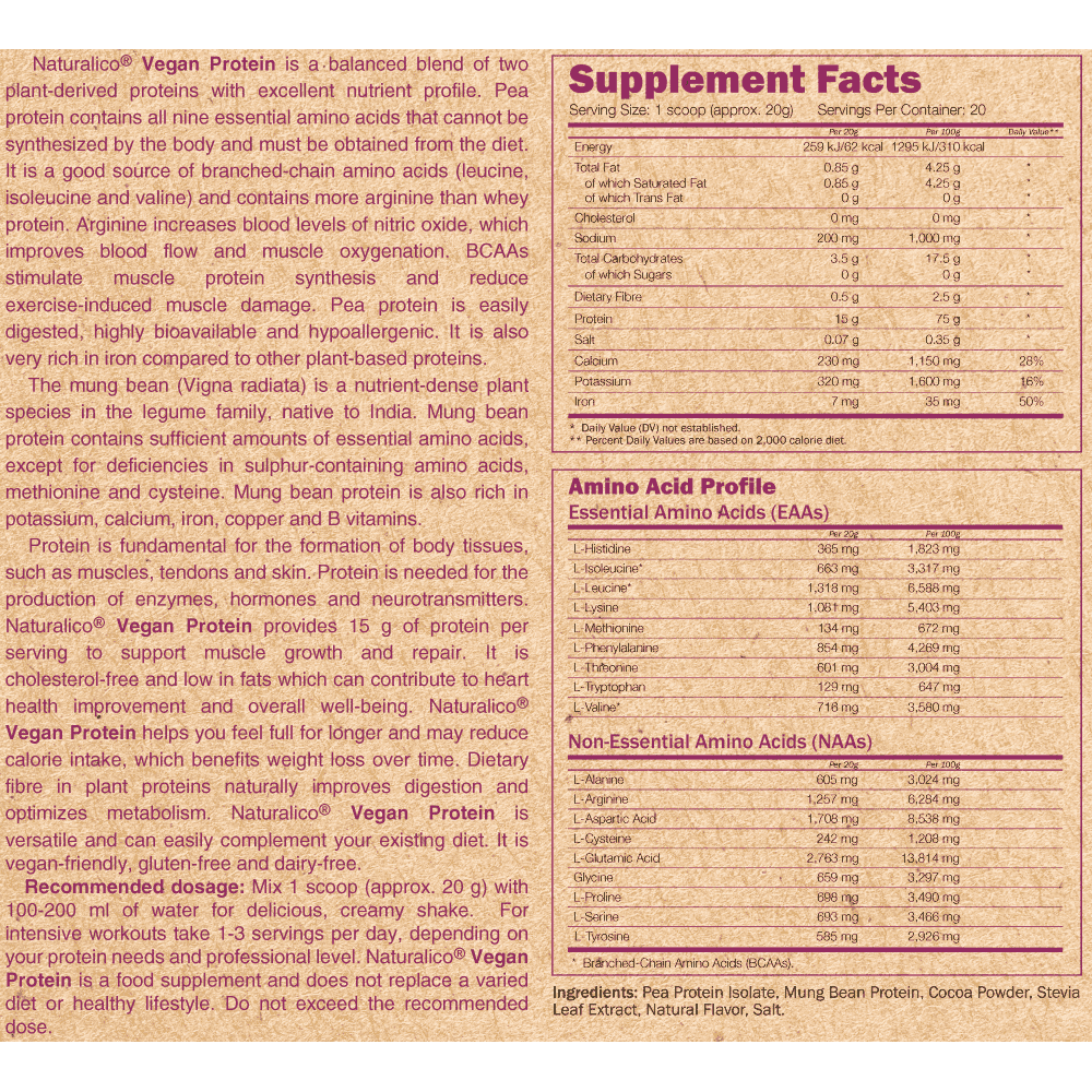 NATURALICO Vegan Protein 400 г 