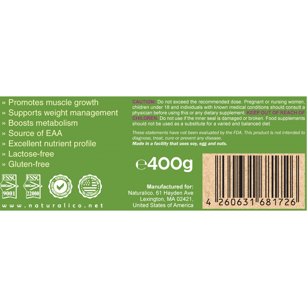 NATURALICO Vegan Protein 400 г 