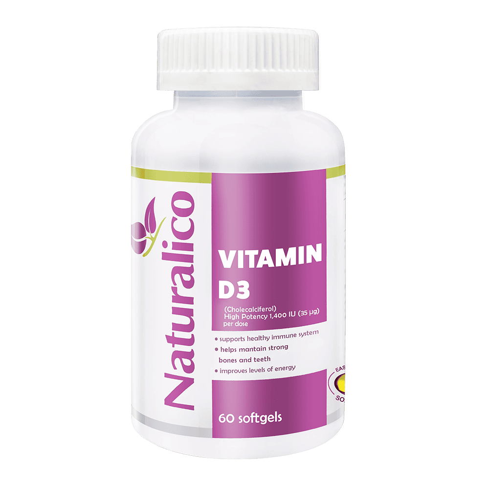 NATURALICO Vitamin D3 60 софтгел капсули