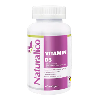NATURALICO Vitamin D3 60 софтгел капсули