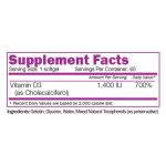 NATURALICO Vitamin D3 60 софтгел капсули