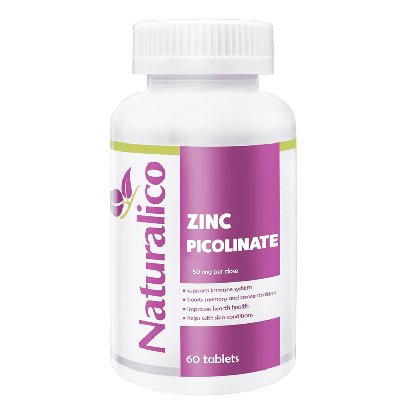 NATURALICO Zinc Picolinate 50 мг 60 таблетки