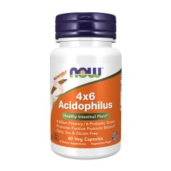 NOW Acidophilus 4x6 60 растителни капсули