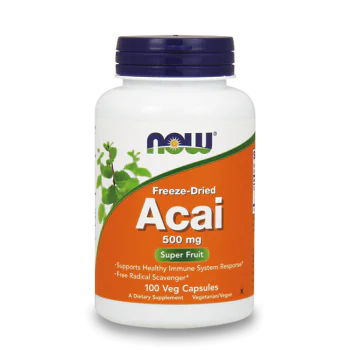 NOW Acai 500 мг 100 растителни капсули