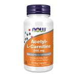 NOW Acetyl L-Carnitine 500 мг 50 растителни капсули