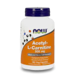 NOW Acetyl L-Carnitine 500мг 100 растителни капсули