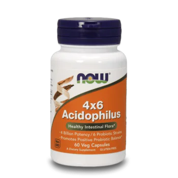 NOW Acidophilus 4x6 60 растителни капсули