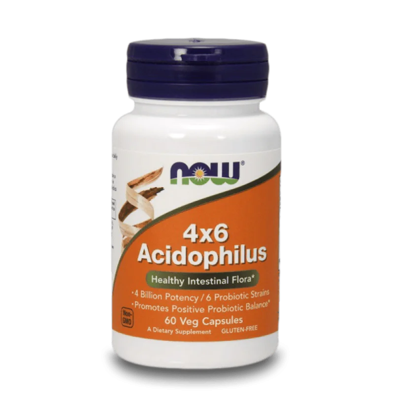 NOW Acidophilus 4x6 60 растителни капсули