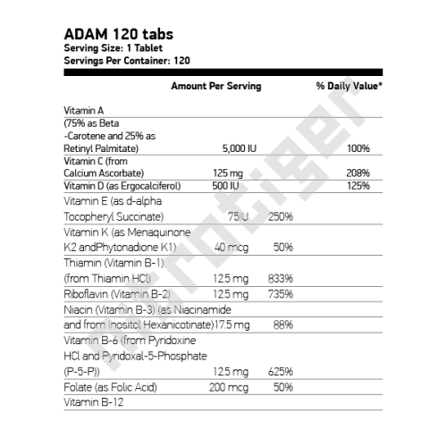 NOW Adam Men's Multivitamins 120 таблетки