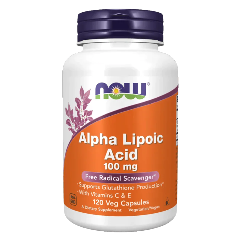 NOW Alpha Lipoic Acid 100 мг 120 растителни капсули