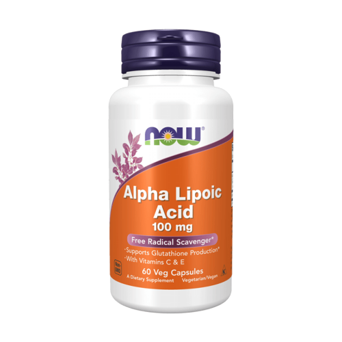 NOW Alpha Lipoic Acid 100 мг 60 растителни капсули