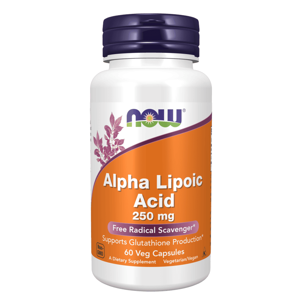 NOW Alpha Lipoic Acid 250 мг 60 растителни капсули