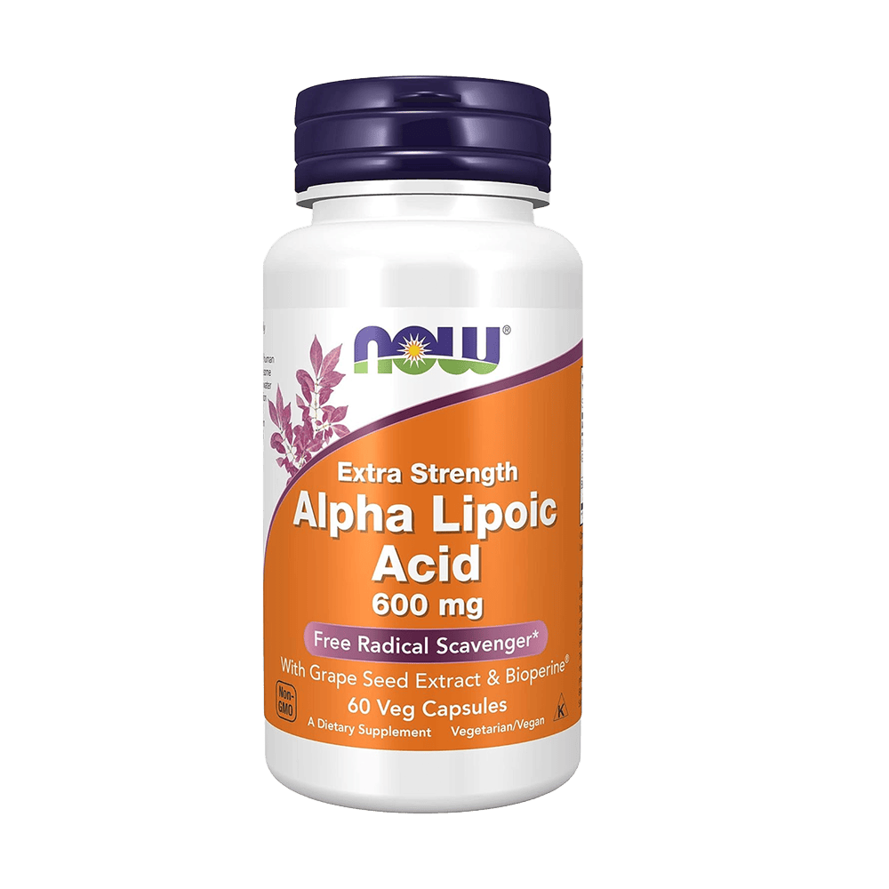 NOW Alpha Lipoic Acid 600мг 60 растителни капсули