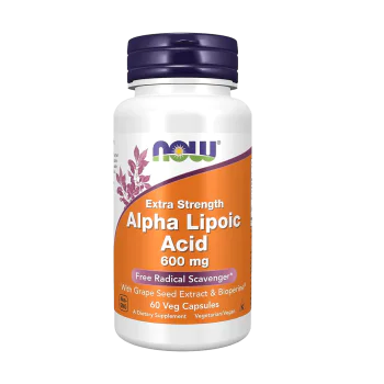 NOW Alpha Lipoic Acid 600мг 60 растителни капсули