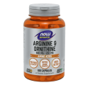 NOW Arginine & Ornithine (500мг/250мг) 100 капсули