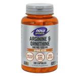 NOW Arginine & Ornithine (500мг/250мг) 100 капсули