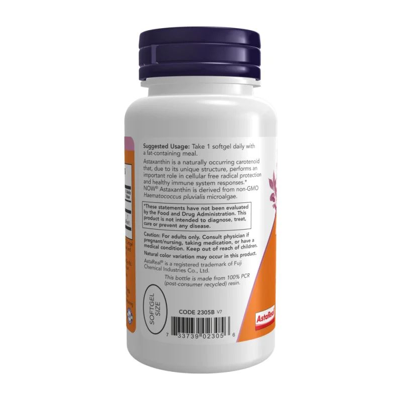 NOW Astaxanthin 4 мг 90 меки капсули