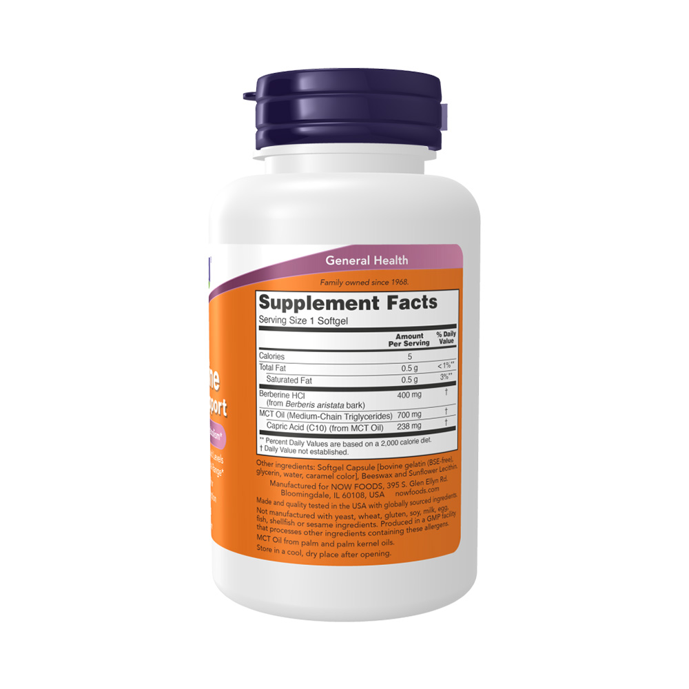 NOW Berberine Glucose Support 90 меки капсули