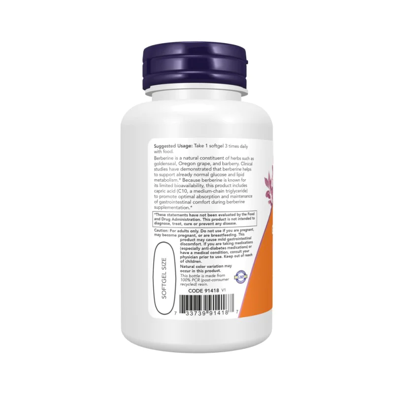 NOW Berberine Glucose Support 90 меки капсули