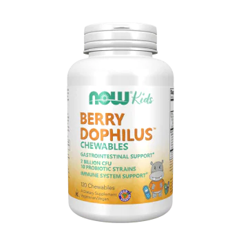 NOW Berrydophilus Kids 120 дъвчащи капсули