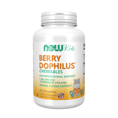 NOW Berrydophilus Kids 120 дъвчащи капсули