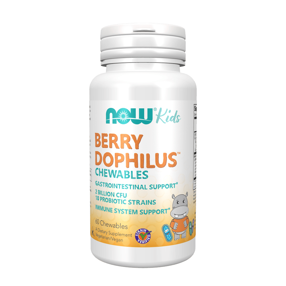 NOW Berrydophilus 2 billion 60 дъвчащи таблетки