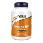NOW Betaine HCl 648 мг 120 капсули