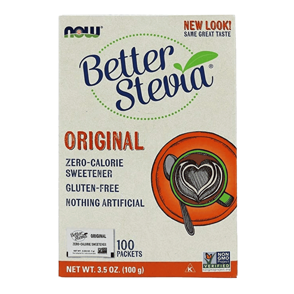 NOW Better Stevia Zero Calorie Sweetener 100 пакета