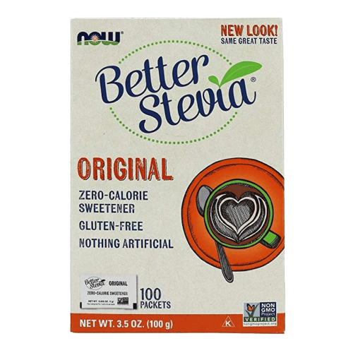 NOW Better Stevia Zero Calorie Sweetener 100 пакета