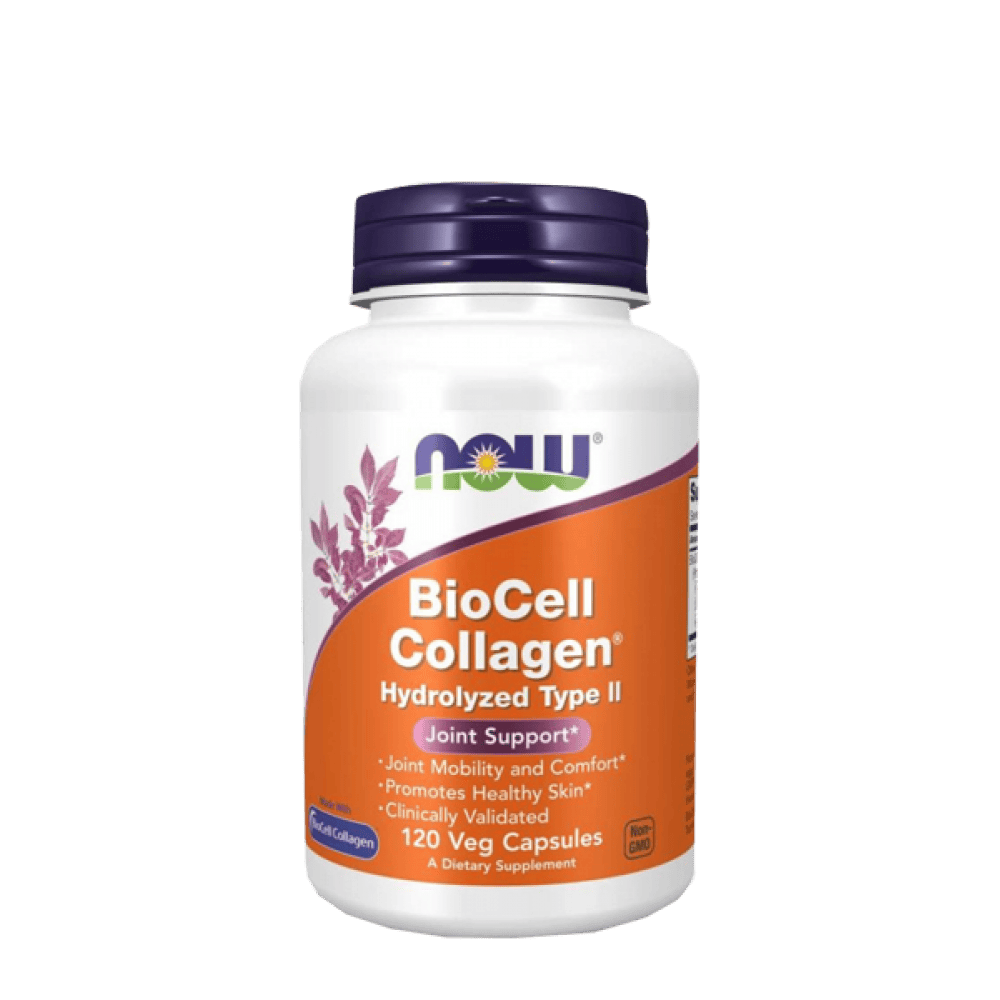 NOW Biocell Collagen Hydrolyzed Type II 120 Растителни капсули
