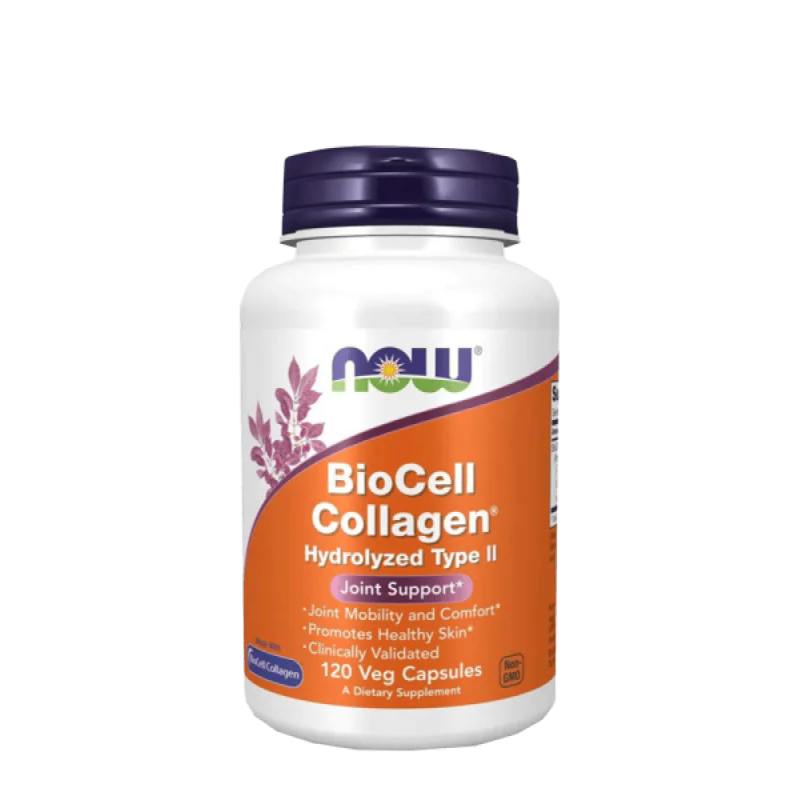 NOW Biocell Collagen Hydrolyzed Type II 120 Растителни капсули