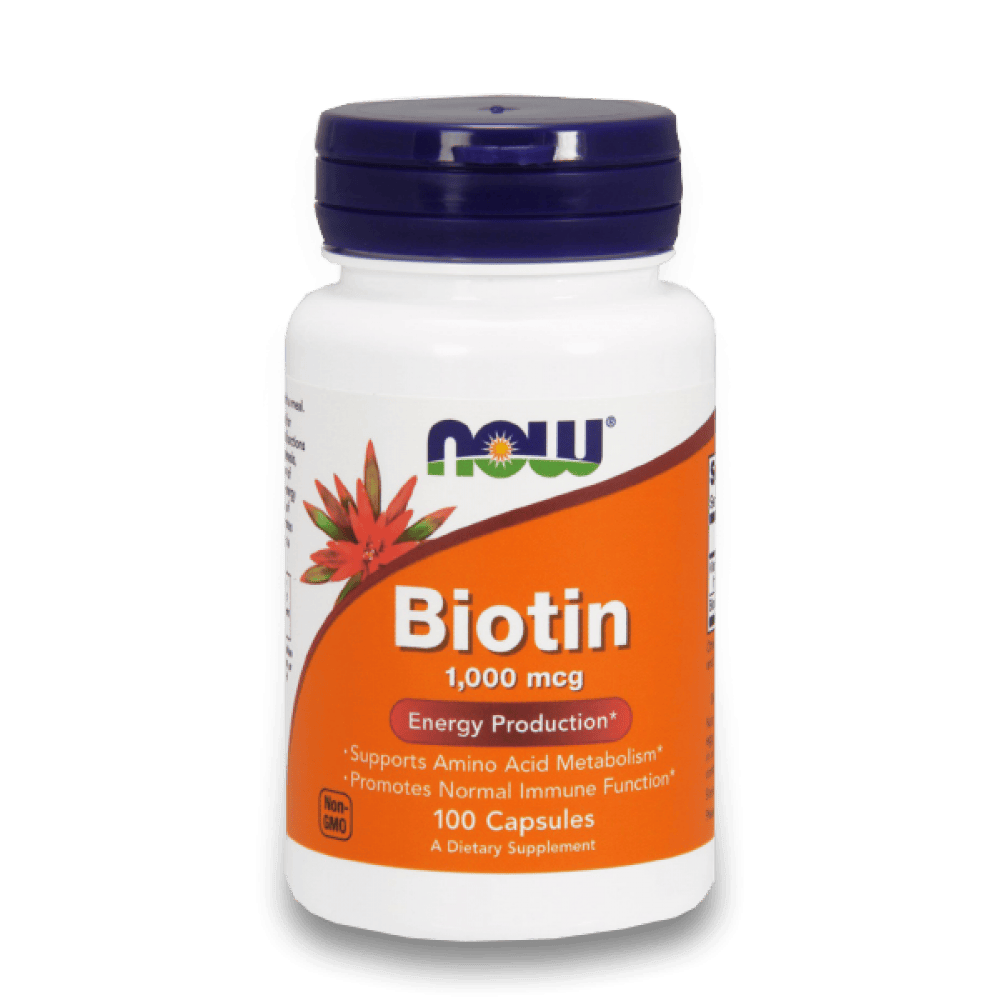 NOW Biotin 1000 мкг 100 капсули