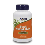 NOW Black Walnut Hulls 500 мг 100 капсули