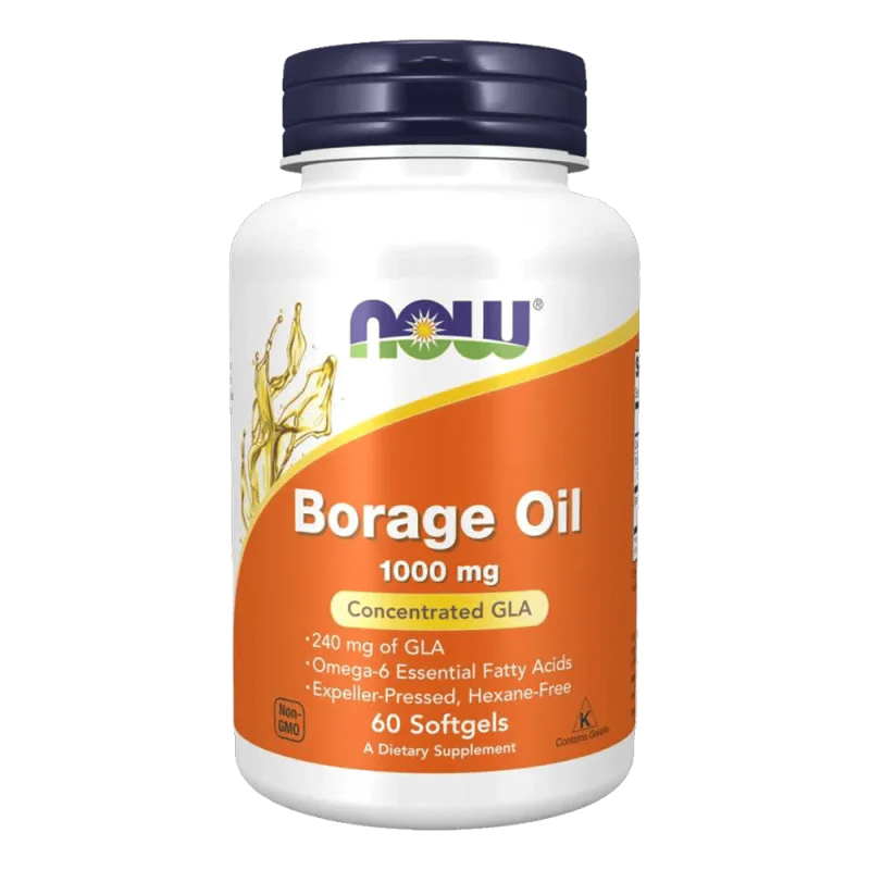 NOW Borage Oil (240мг GLA) 60 меки капсули