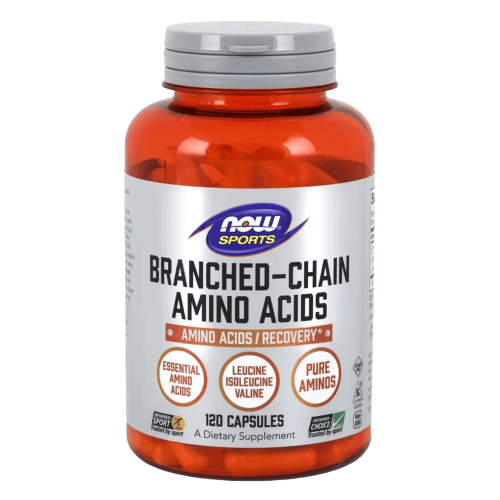 NOW Branched Chain Amino Acids 120 капсули