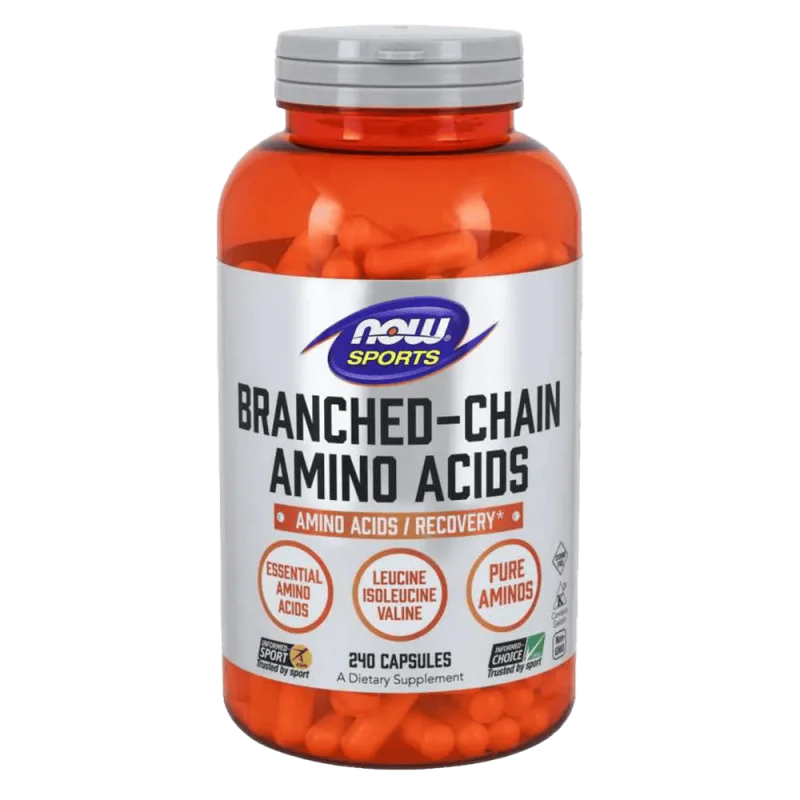 NOW Branched Chain Amino Acids 240 капсули