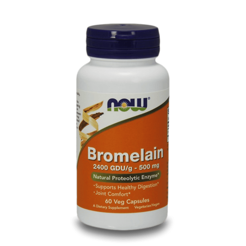 NOW Bromelain 500 мг 2400 GDU 60 капсули
